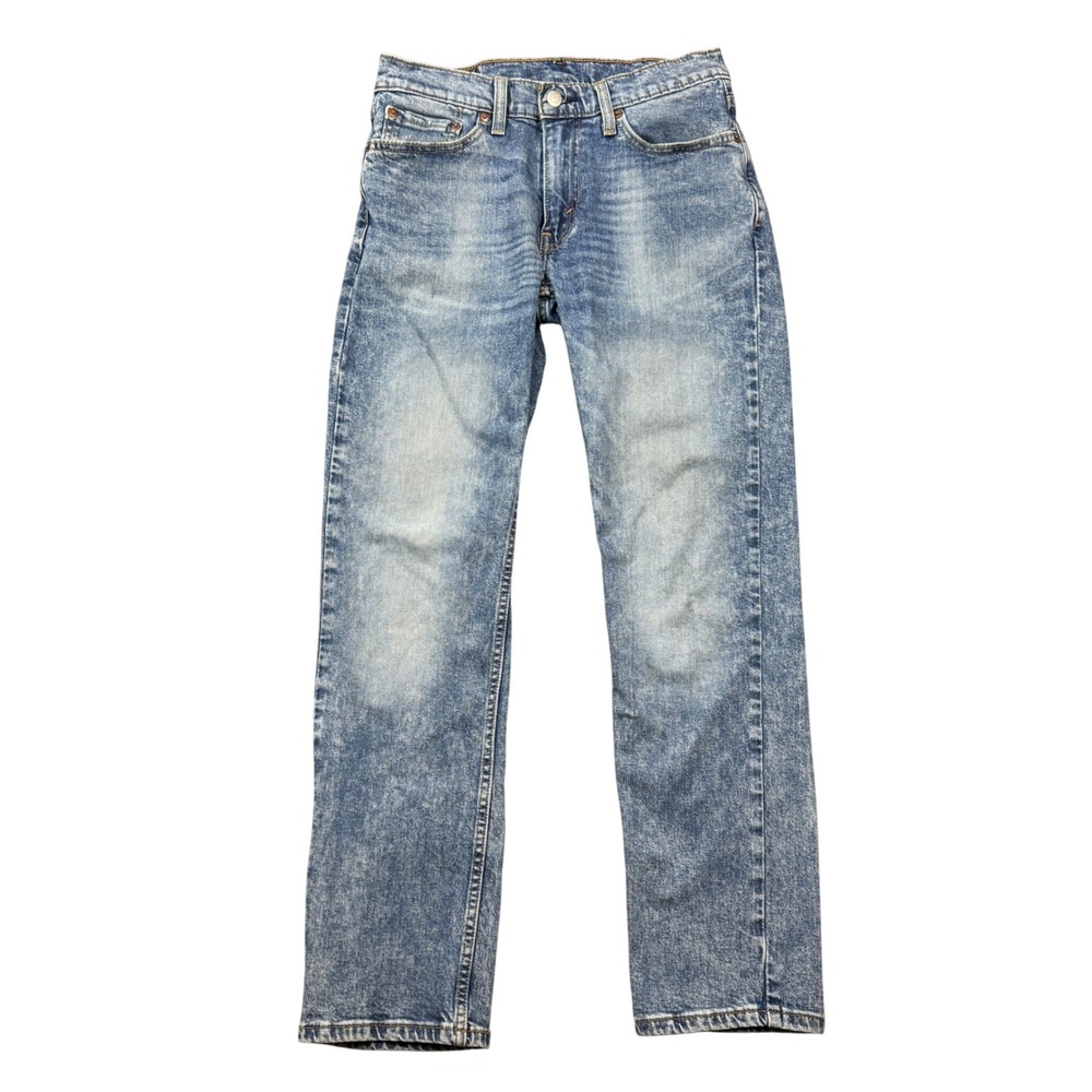 Levis 514 Straight Fit Jeans Light Wash Blue Denim Men 29x30 Faded Streetwear